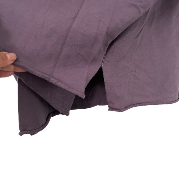 Tutu & Lilli Purple Oversized Boxy Raw Hem Sweatshirt Top Womens Size M/L - Picture 6 of 6